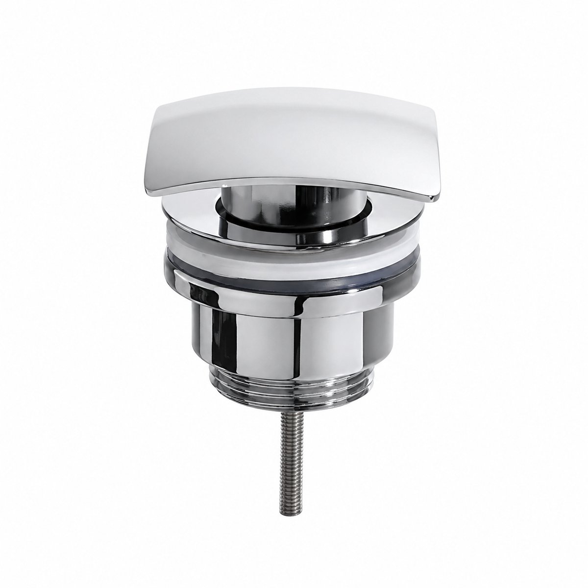 Clickwaste vierkant - Afvoerplug - Luxe uitvoering Chroom