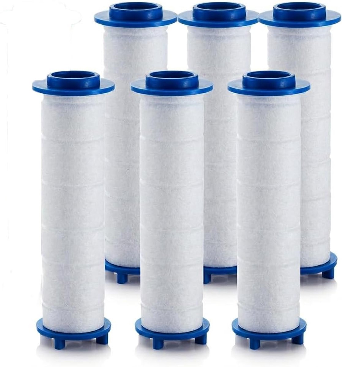 SnelShoppen - Douchekop Filter 6 Stuks, Anti-Kalk Douchefilter van PP-Katoen, Vervangbare Universele Filterpatronen voor Handdouche, Mechanische Water