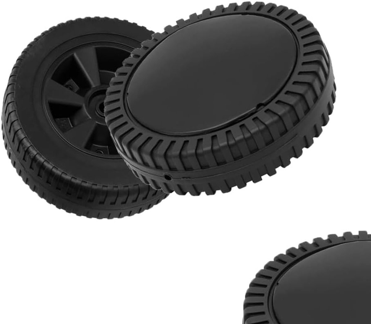 SnelShoppen - Grill Wheels 6 Inch - BBQ Grill Wielen Vervangingen - 2 Stuks - Kunststof Grill Wielen - Hittebestendig - Perfect voor Tuin BBQ Feesten
