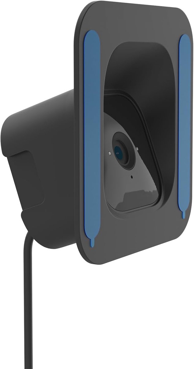 SnelShoppen - Camera Houder voor Blink Mini/Mini 2 - Glasvenster Bevestiging - 20 Graden Neerwaarts - Plakbare Houder (Zwart)