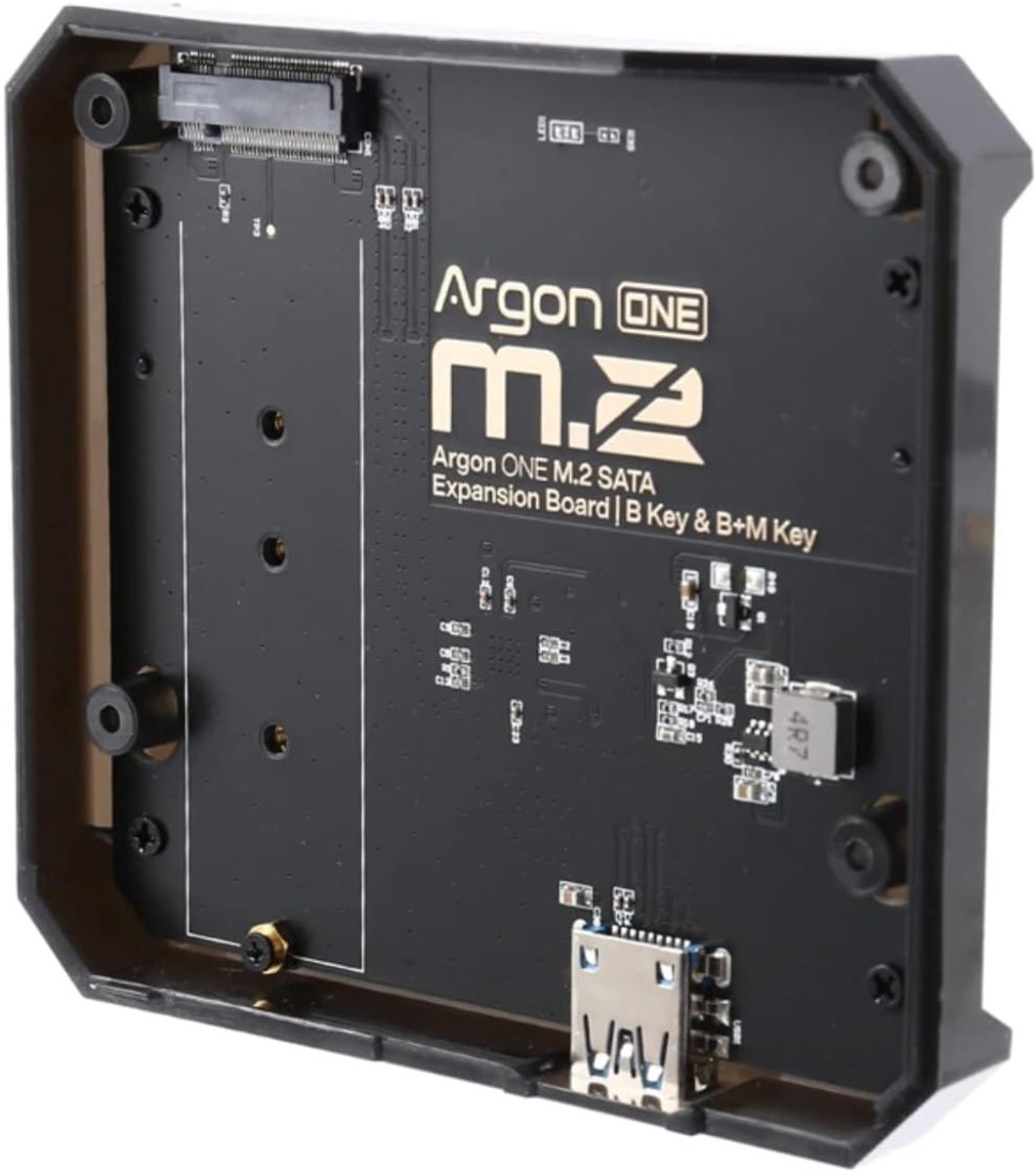SnelShoppen - M.2 SATA SSD Uitbreidingskaart voor Raspberry Pi 4 - Argon ONE Compatibel - UASP Ondersteuning - Maximale Gegevenssnelheid - Ideaal voor