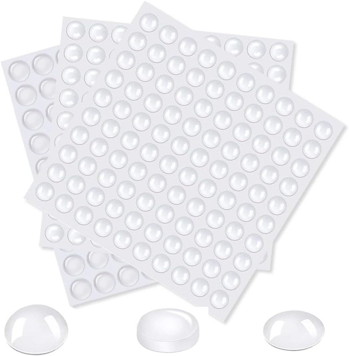 SnelShoppen - Tarp Buffers - 250 Transparante Rubber Buffers - Zelfklevende Geluidsreducerende Pads voor Meubels, Deuren en Kasten - Schokabsorberende