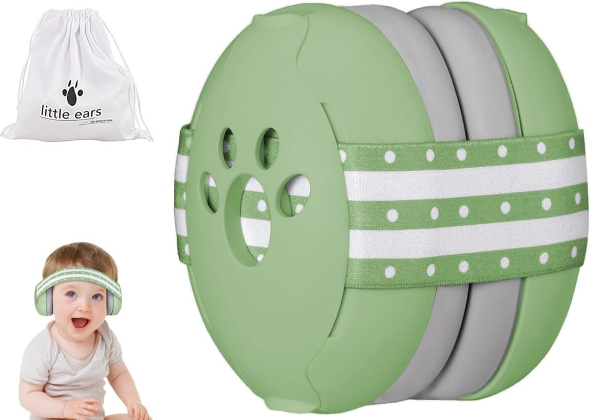 Comfortabele Oorkappen voor Baby's en Peuters tot 3 Jaar - Geluiddempende Hoofdtelefoon ter Bescherming van Gehoor en Verbetering van de Slaap