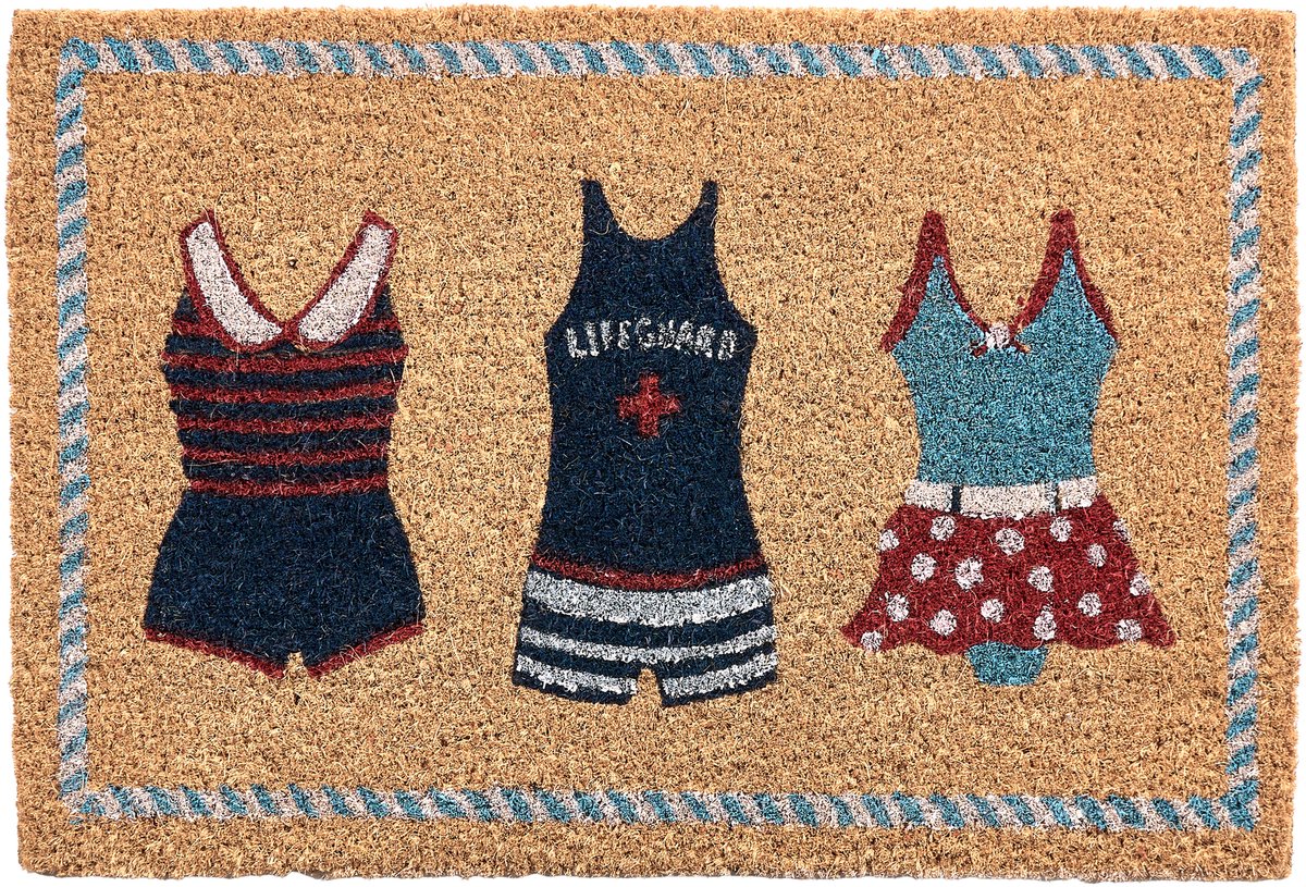 Beliani MAKATI - Deurmat - Naturel - 40 x 60 cm - Kokosvezel/PVC Natuurlijk