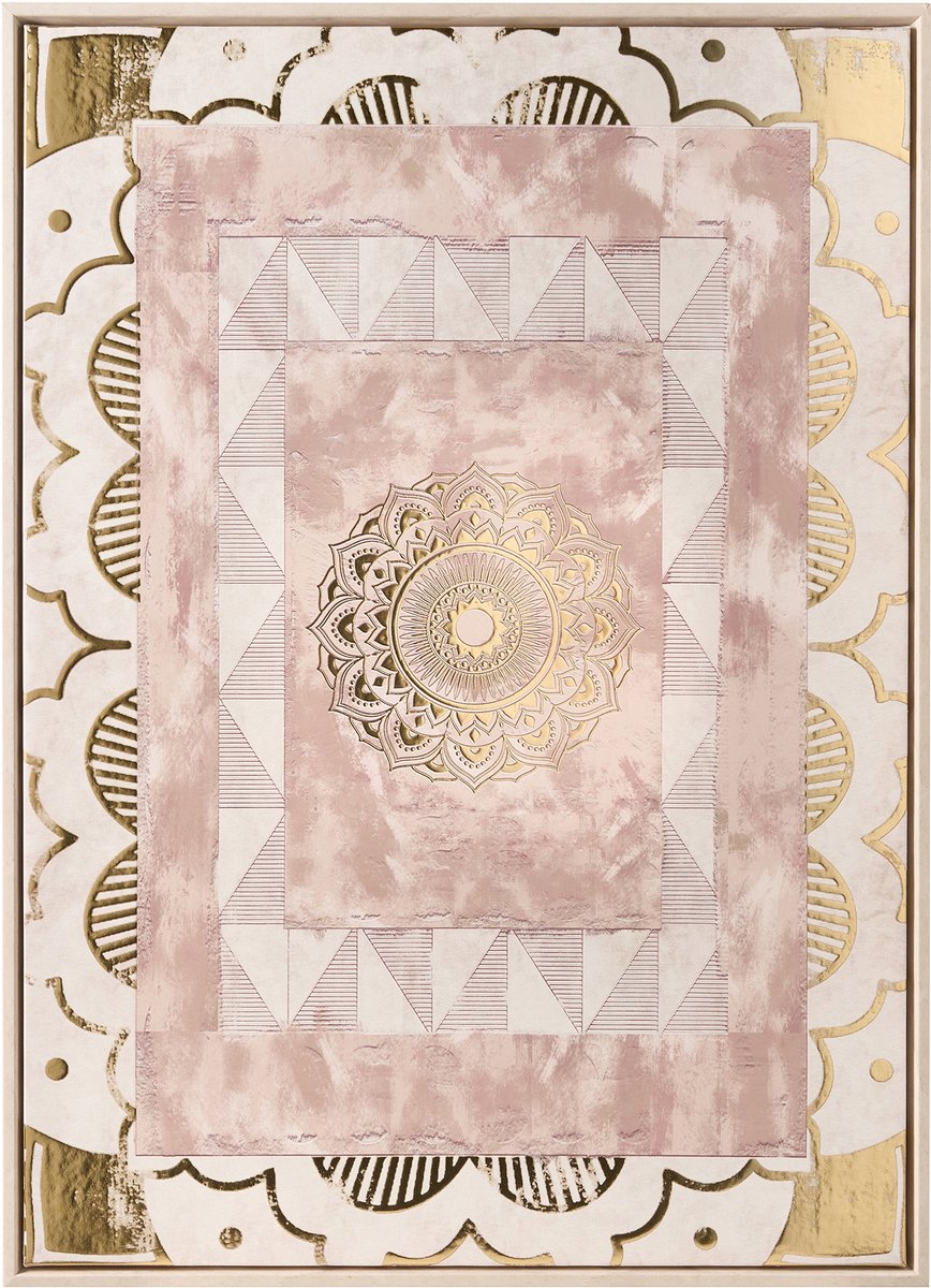 CALLAN - Wanddecoratie - Goud - Synthetisch materiaal