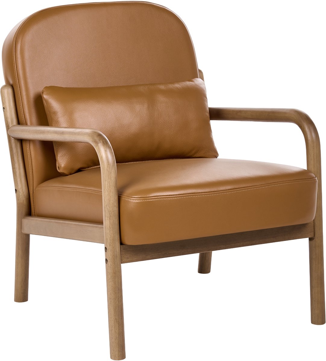 SELDE - Fauteuil - Goudbruin - Leer