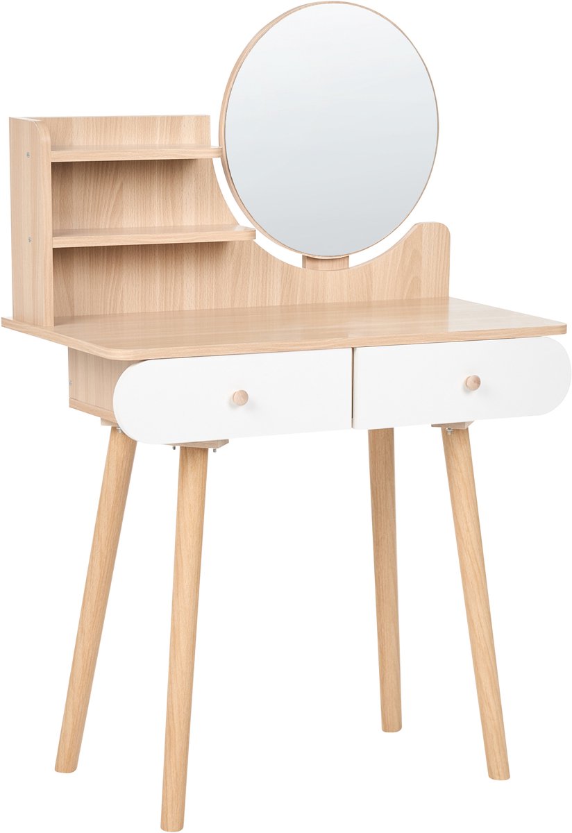 CHAMBLY - Kaptafel met spiegel - Wit - MDF