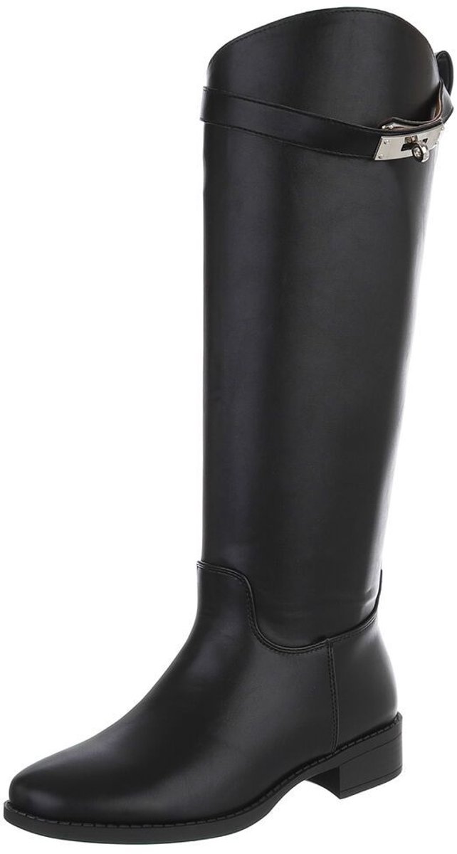 Hoge laars - gespdetail - dames Mt:37