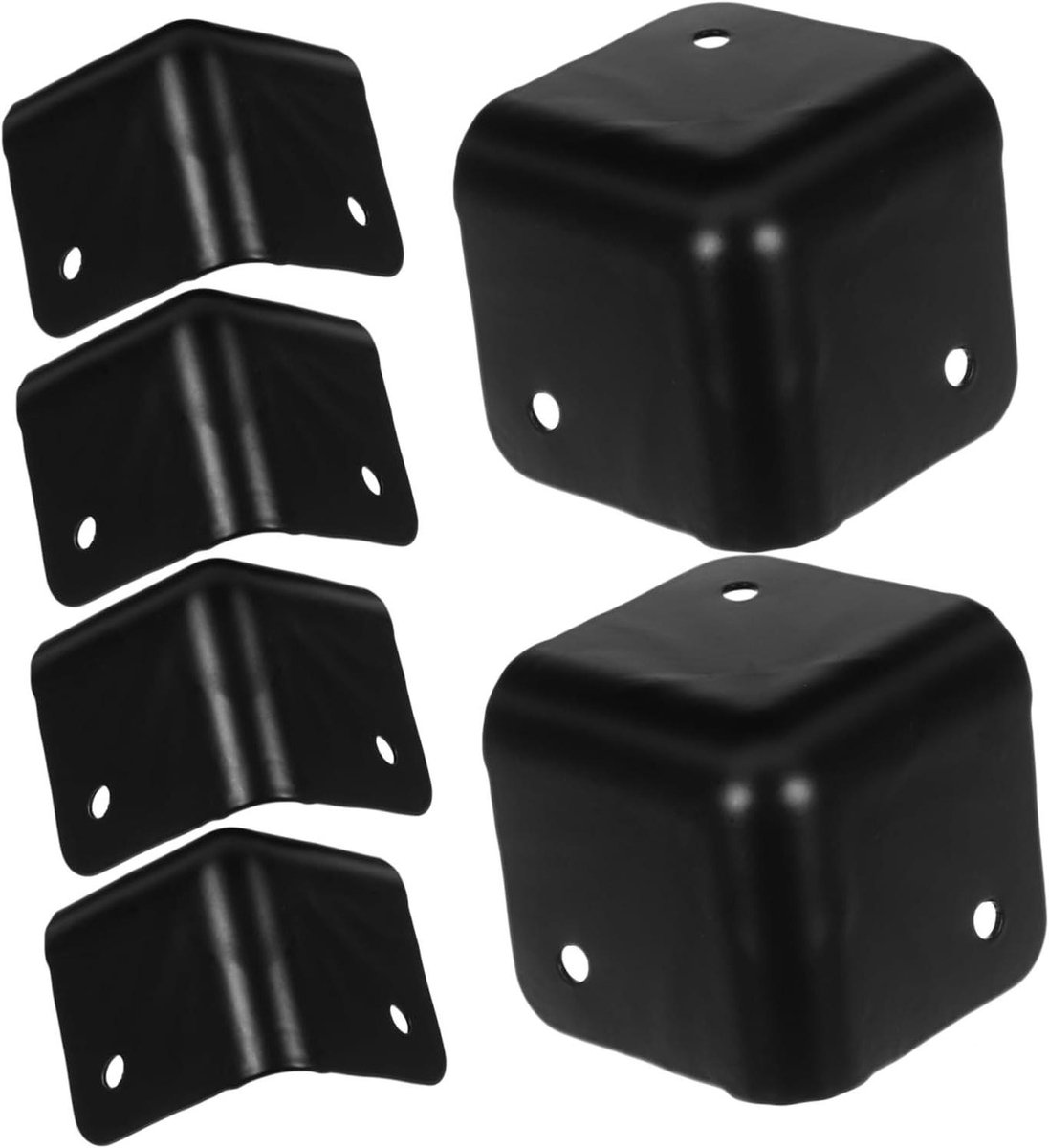 Beschermhoeken - Hoekbeschermers - Apparatuur Beveiligen - Set van 24 stuks - 4.5 cm - Zwart