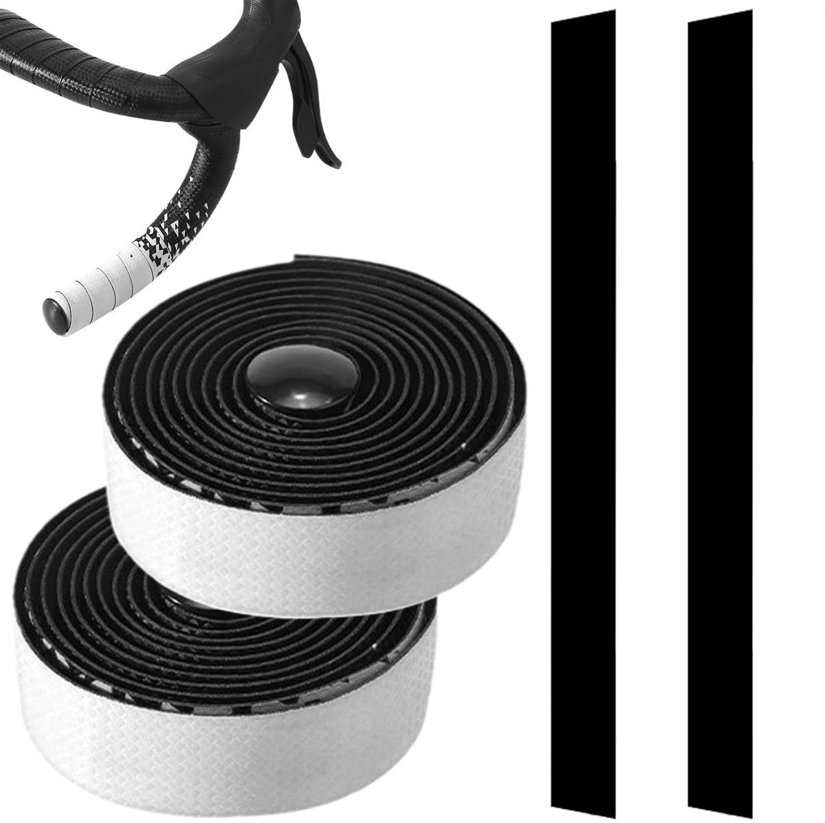 Fiets Stuurband - Wielerband - Comfortabel Fietsen - Schokabsorberend Schuim - 2 Meter - Wit