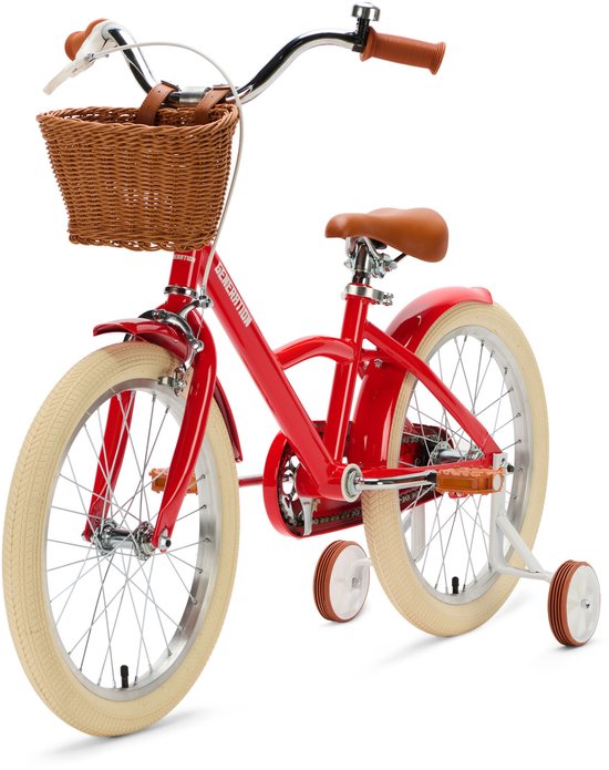 Generation Classic 18 inch Rood - Kinderfiets met Mandje van Generation — afbeelding 2