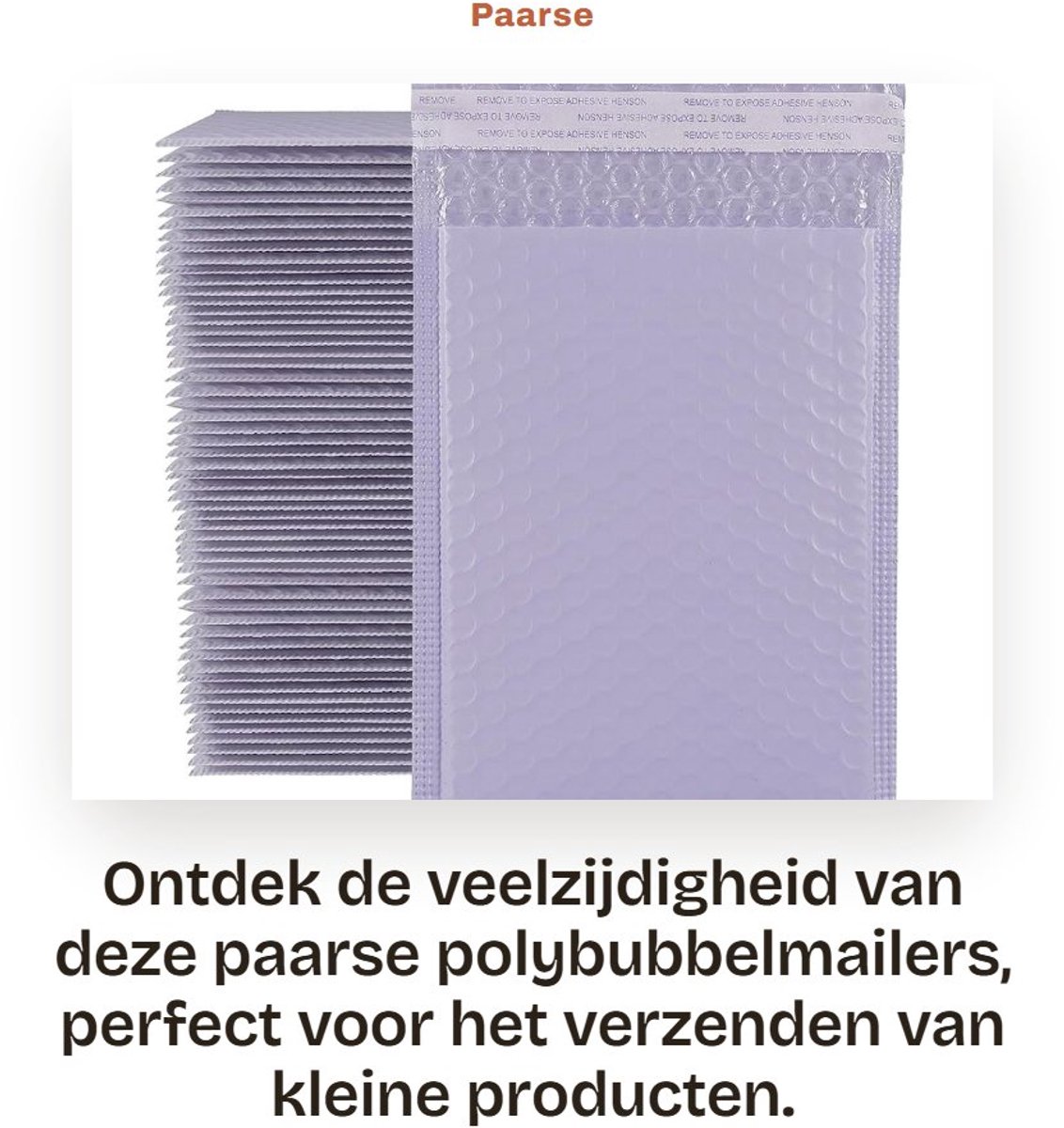 Dailygoods- Bubbelenveloppen 60 stuks - Waterdichte verzendzakken - Gewatteerde enveloppen - Lichtgewicht poly mailers - Zelfsluitend - 18 x 15 cm