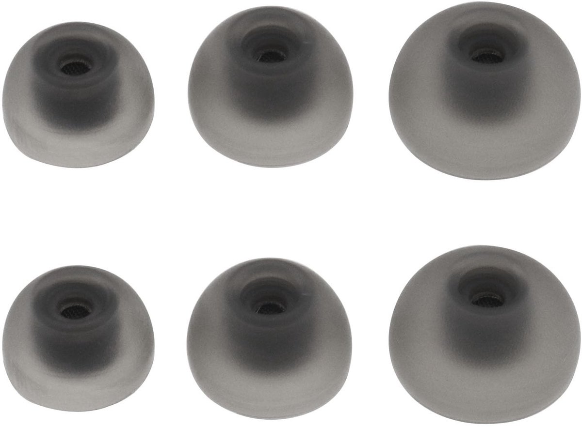 Dailygoods - Oordopjes - Vervangende Oordopjes Tips - Geluidsisolatie - Zwart - Compatibel met Samsung Galaxy Buds 2 - 6 Stuks