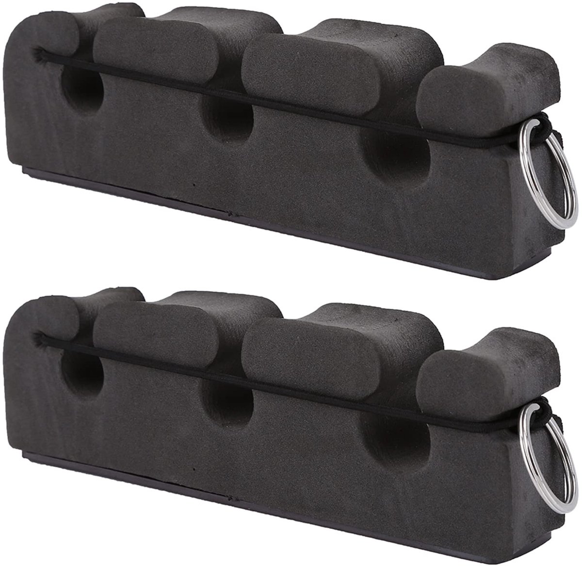 Dailygoods- Hengelhouder Dichtheidsschuim - 2 Stuks - 3 Hengel Slots - Draagbaar/Lichtgewicht - Veilig voor Vissers - Ideaal voor Onderweg - Hengelstandaard