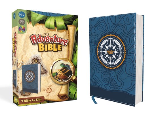 Adventure Bible- NIV, Adventure Bible, Leathersoft, Blue, Fu ... - cover