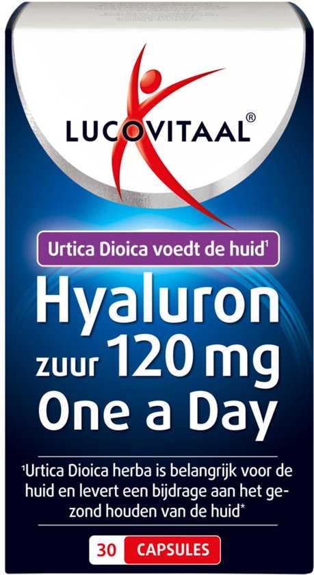 Lucovitaal Hyaluronzuur 120 mg One a Day Voedingssupplement - 30 capsules