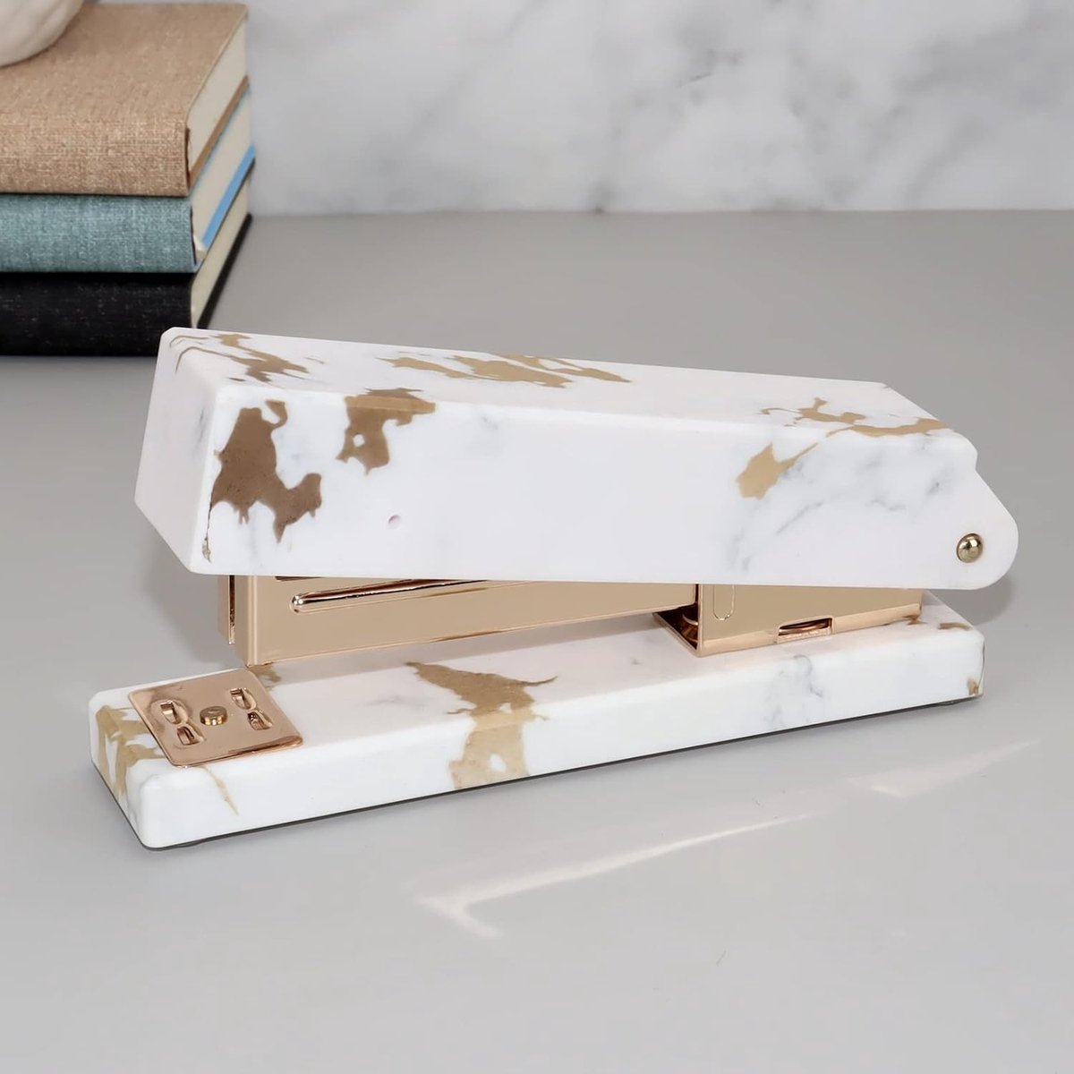 Kantoor nietmachine - Handmatig apparaat - Papier binden - Minder inspanning - 14.4 cm - Roségoud