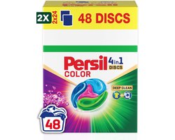 2 x Persil Discs Color Deep Clean - Wascapsules - Gekleurde Was - Voordeelverpakking - 48 Wasbeurten