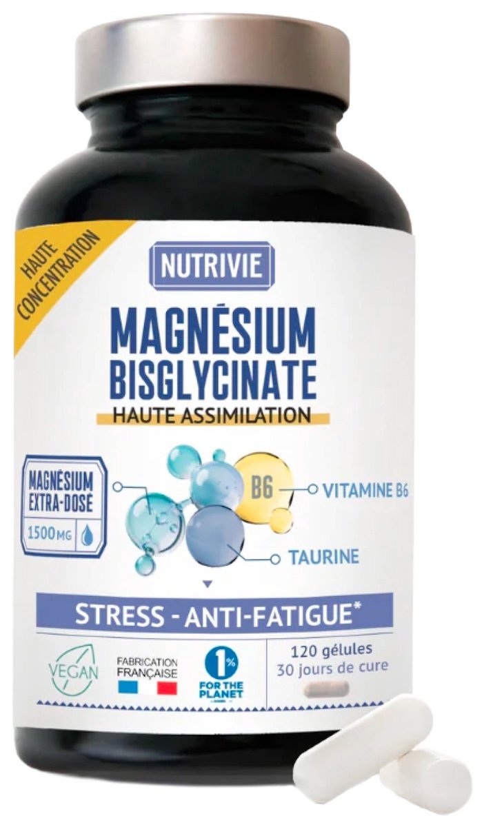 Nutrivie Magnesium Bisglycinaat 1500 mg 120 Capsules