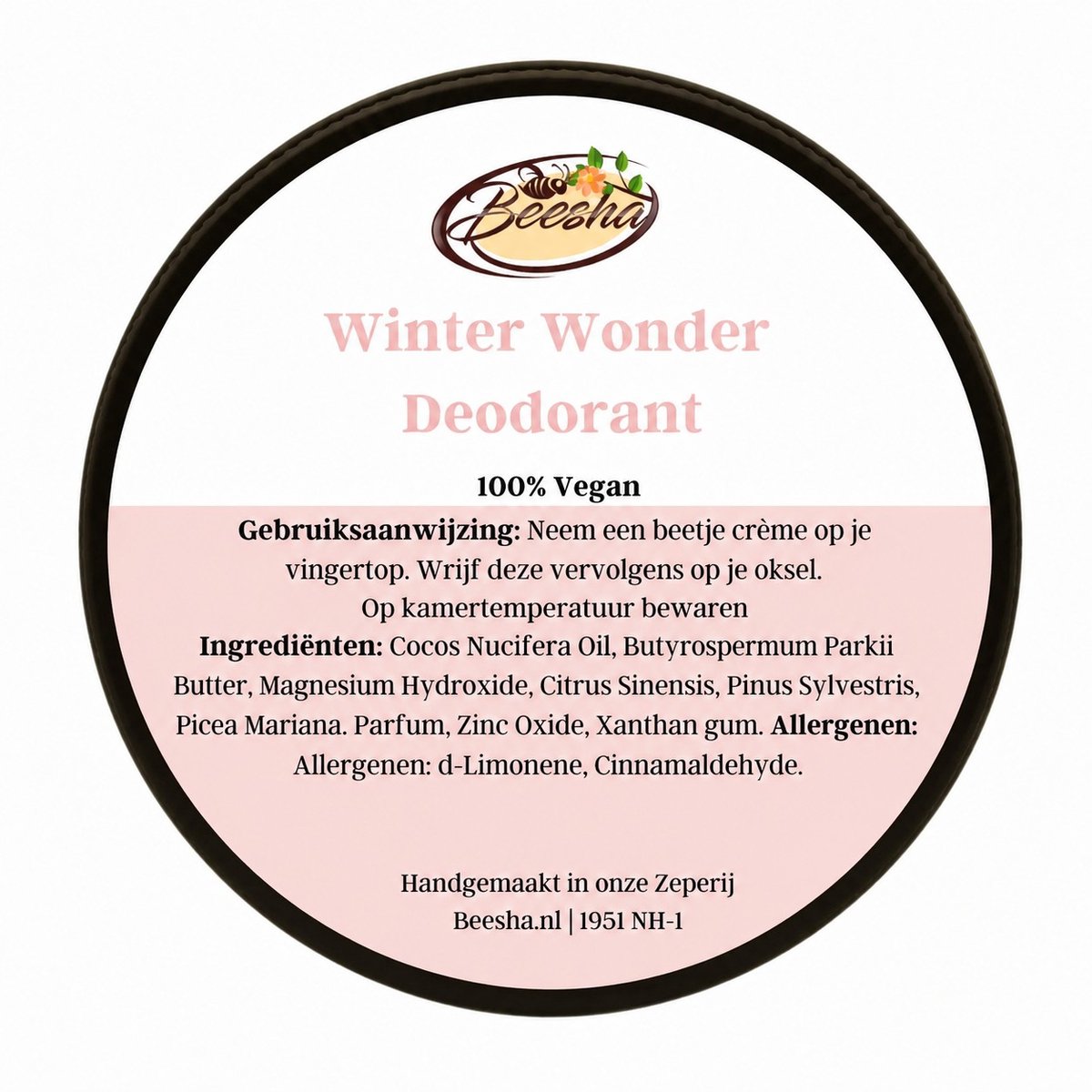 Beesha - Natuurlijke Deodorant Winter Wonder