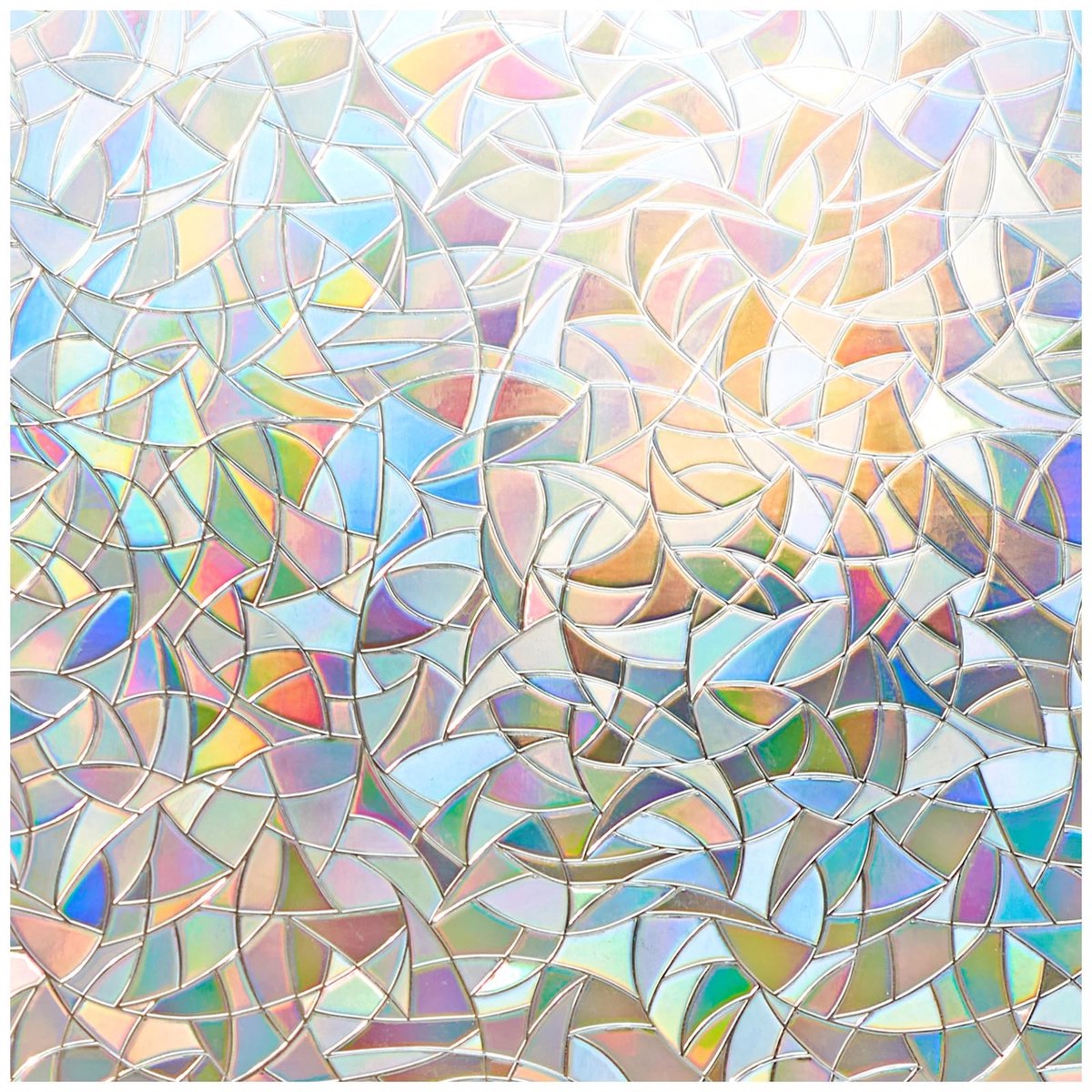 Dailygoods - Zelfklevende Raamfolie, Ondoorzichtig en Regenboogkleurig, 75 x 200 cm