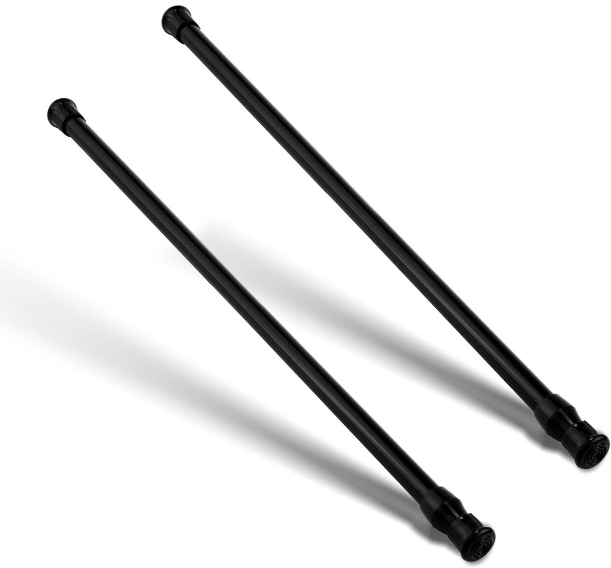 Dailygoods - Set van 2 Verstelbare Raambeschermer voor Verbeterde Veiligheid (Zwart)