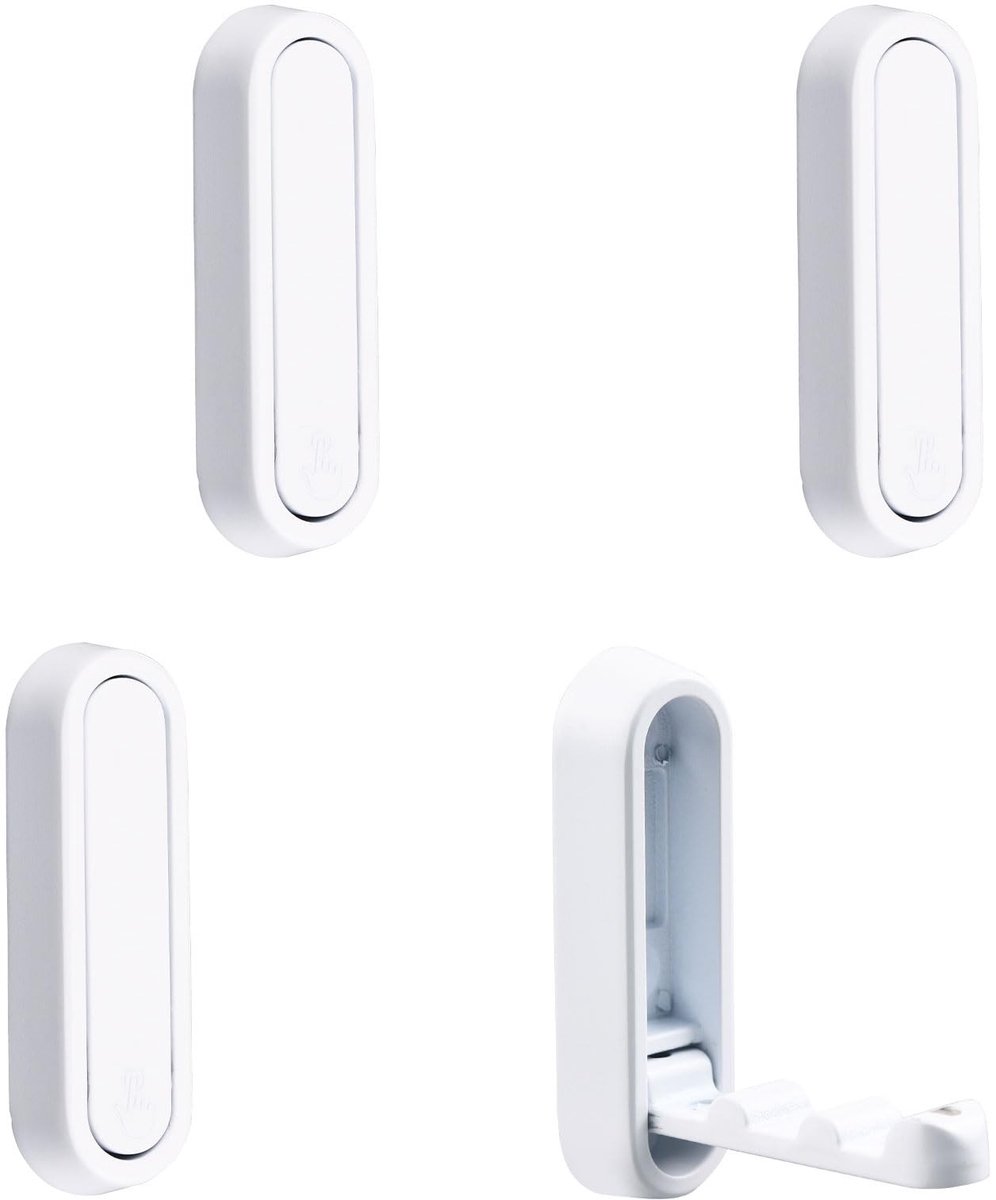 Dailygoods- Muurhaak Opvouwbaar - Antislip - Zware Gebruik - Zinklegering - Kapsthokhaak - Ruimtebesparend Ontwerp - Haak