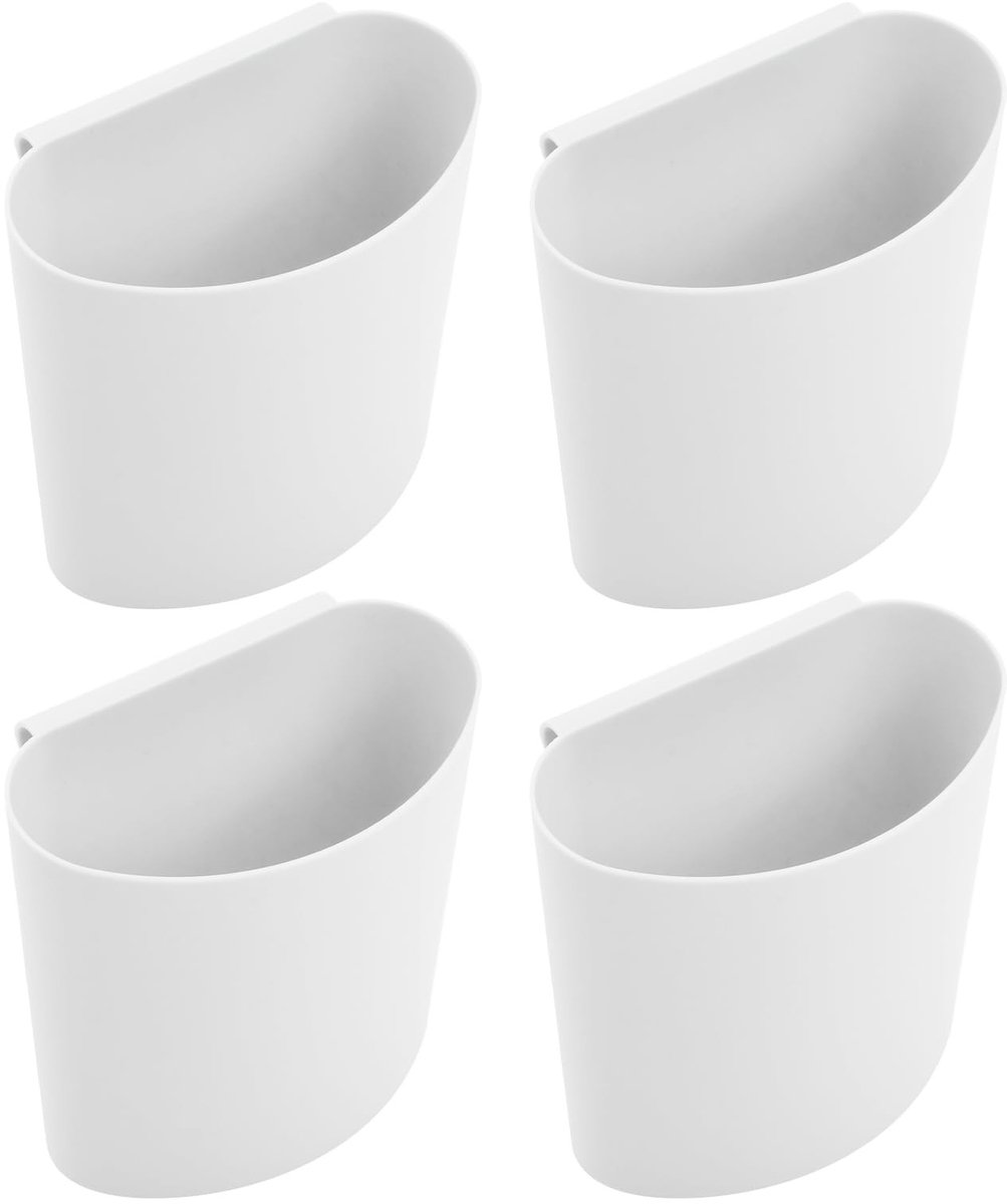 Dailygoods- Afvalemmer 4 stuks - Hangende Afvalemmer - Organizer - Opbergcontainer - Potloodhouder - Kunststof 12 x 11,5 x 7 cm - Opbergmand
