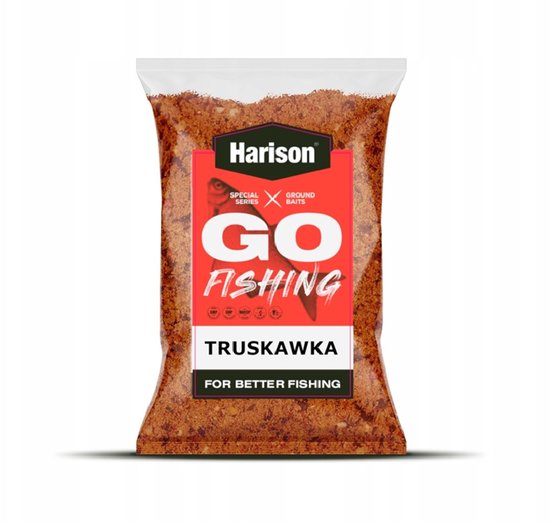Harison Karper Voer Aardbei 1kg - Method Feeder Grondvoer voor Karper, Brasem en Witvis — afbeelding 3