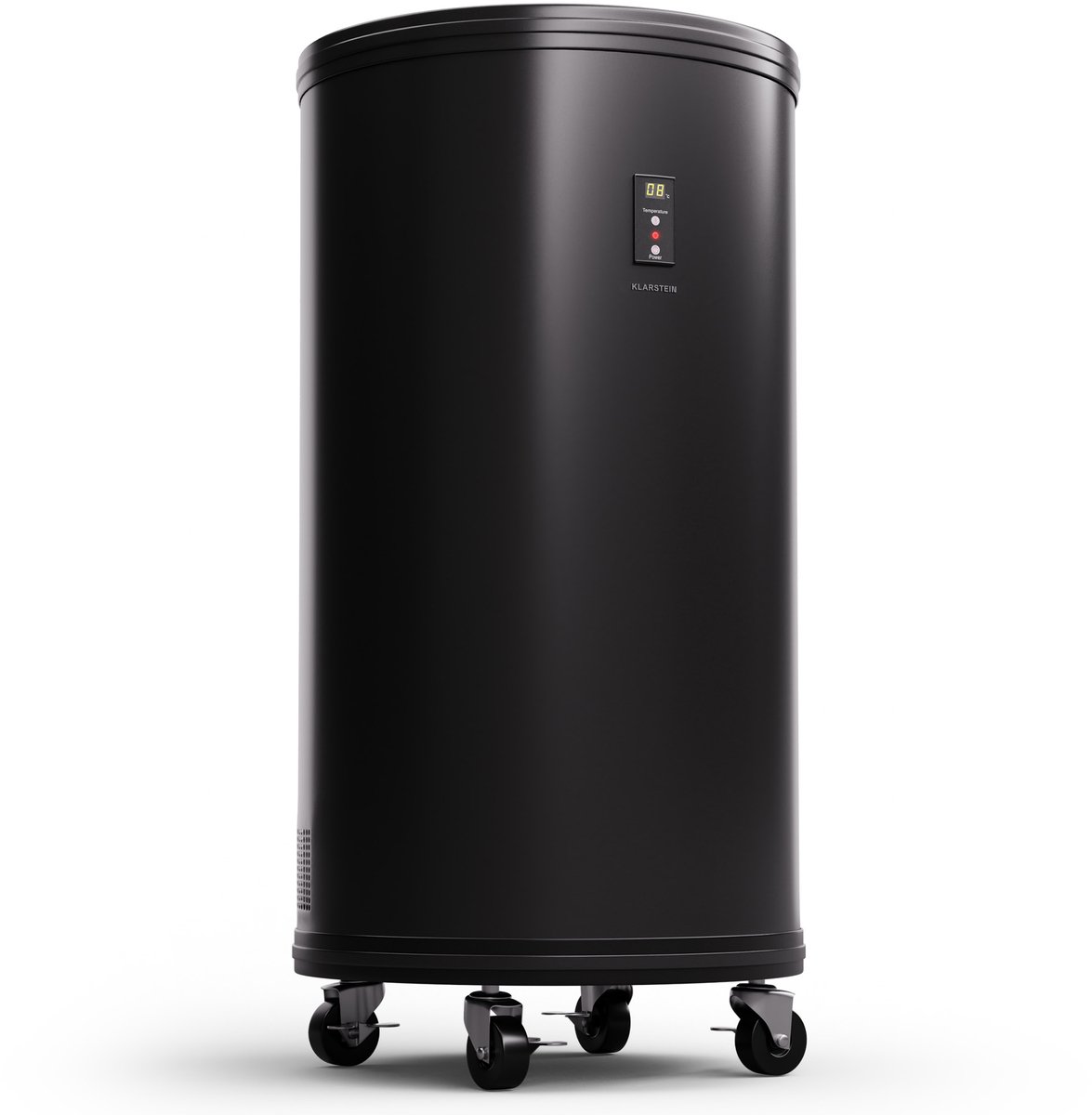Klarstein Wijnkoeler Mr Barbot koelkast met led-display, roestvrij staal koelkast voor kamers, indoor/outdoor drankenkoelkast, wijnkoelkast voor dranken, 50L koelkast met 360° zicht, 0-16°C - 43 cm - voor Bar - Temperatuurregeling