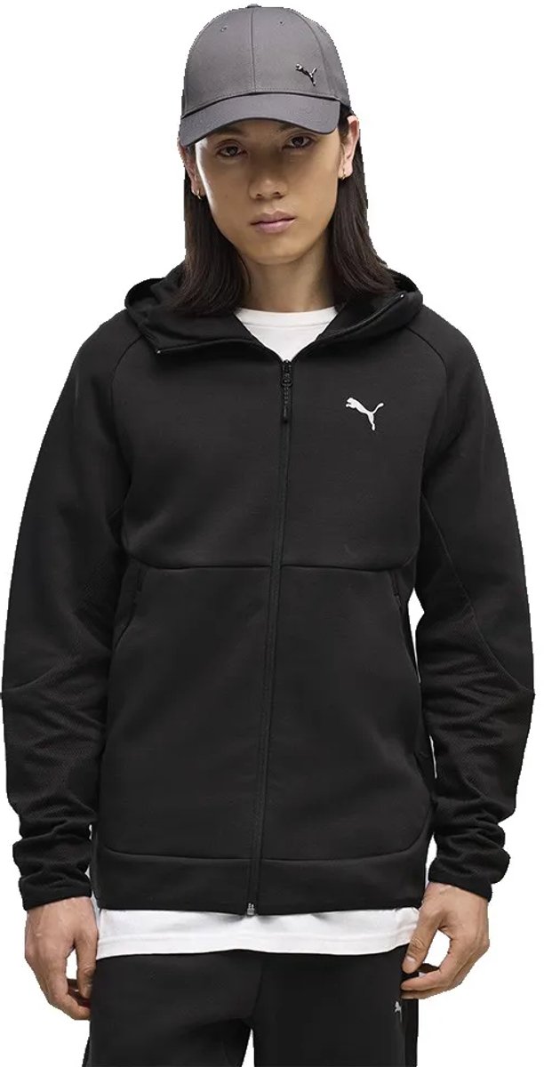 Puma Tech Slim Elevated Sweatshirt Met Rits L Man Zwart