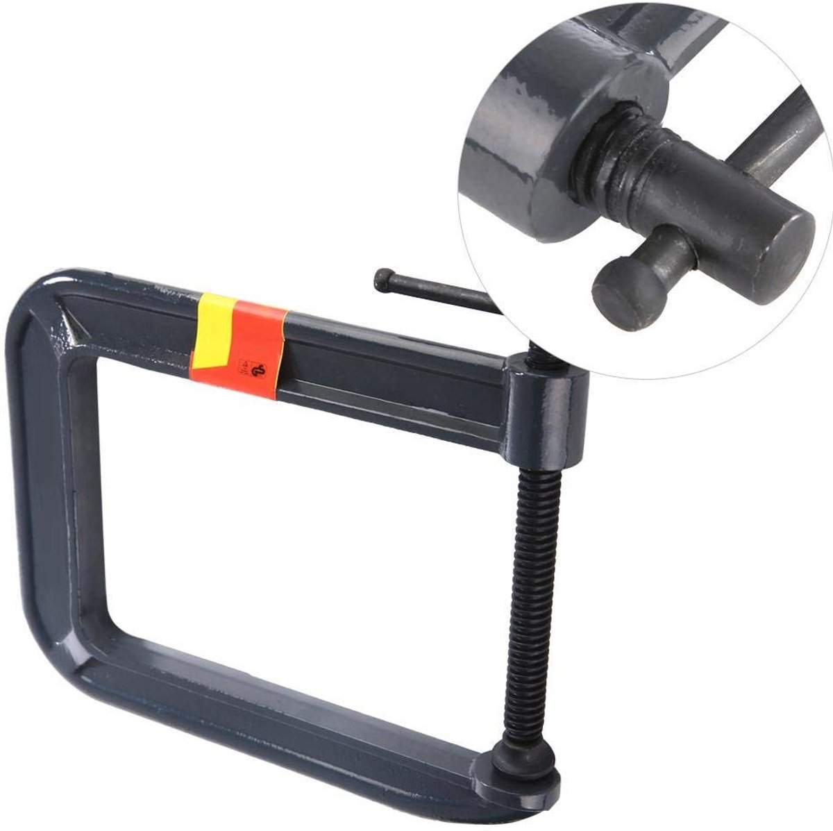 Solidchoice- Houtbewerking Klem - Zware C-klem - Spiraaldraadstang - Sterk/Duurzaam - Klemdikte 100 mm - Diepte 185 mm