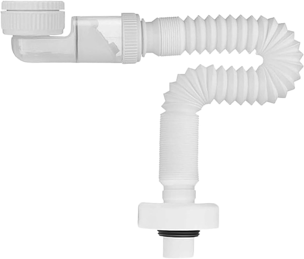 Dailygoods - Flexibele 1/4 Inch Sifon Wastafel met Odour Trap en Instelbare Afvoerslang