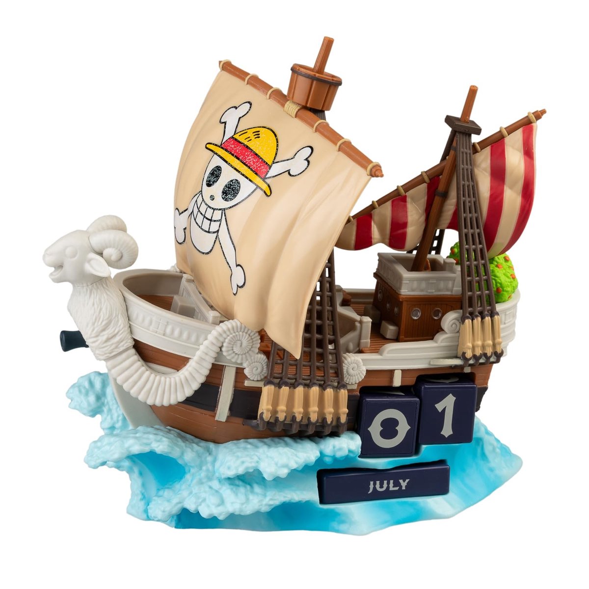 Dailygoods- Perpetuele Kalender 3D - One Piece - Handgeschilderd - Interchangeable Blokken - Compact - Uniek Design