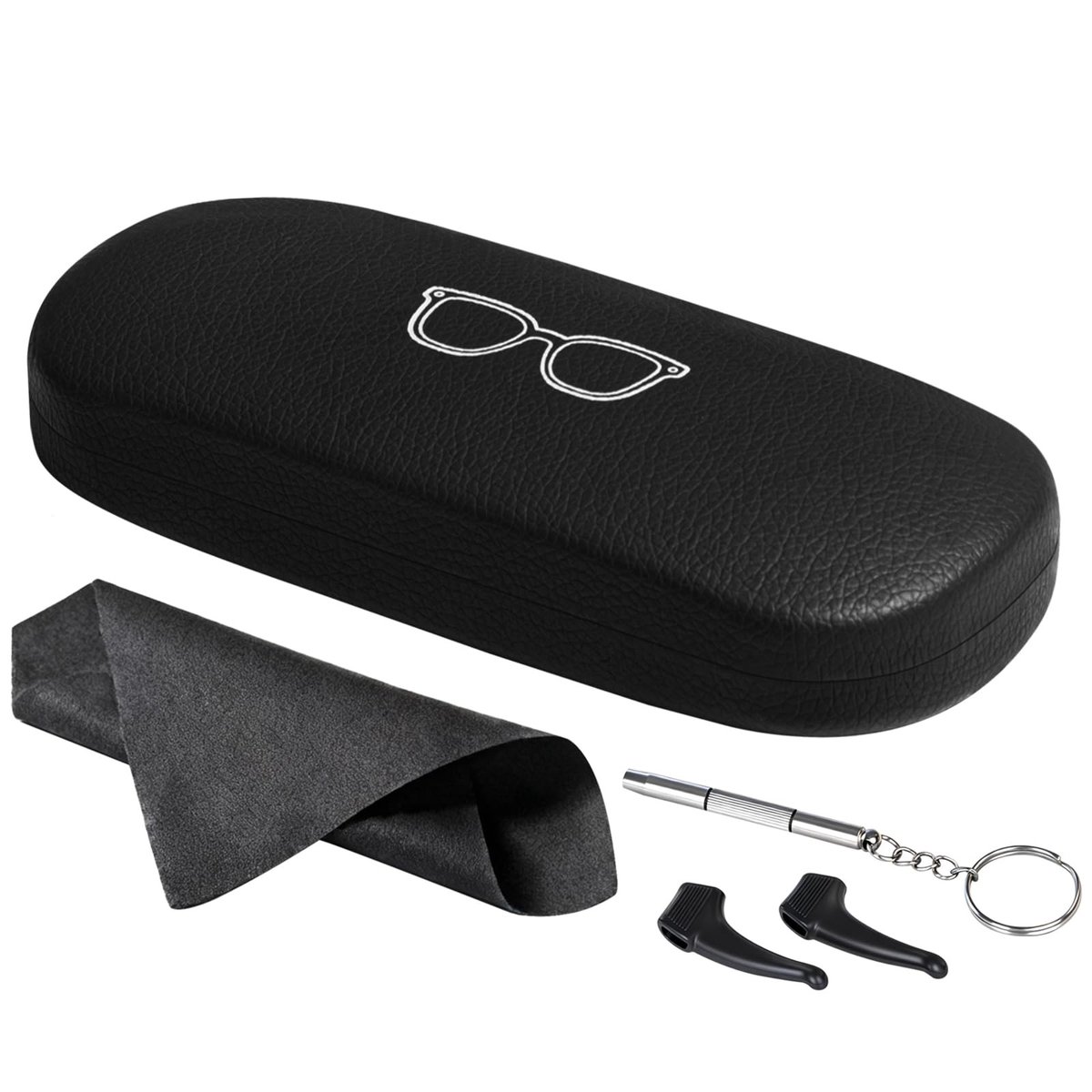 Dailygoods- Brillenkoker hardcase - Premium leren brillendoos - Lichtgewicht en duurzaam - Ideaal voor dames/heren - Bescherming tegen krassen - Perfect voor reizen