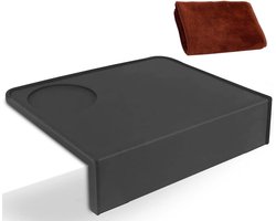 Professionele Espresso Tamper Mat van Voedselveilig Silicoon, 20 x 15 cm, Waterdicht en Warmtebestendig, Ideaal voor Koffie Accessoires en Barista Gereedschap