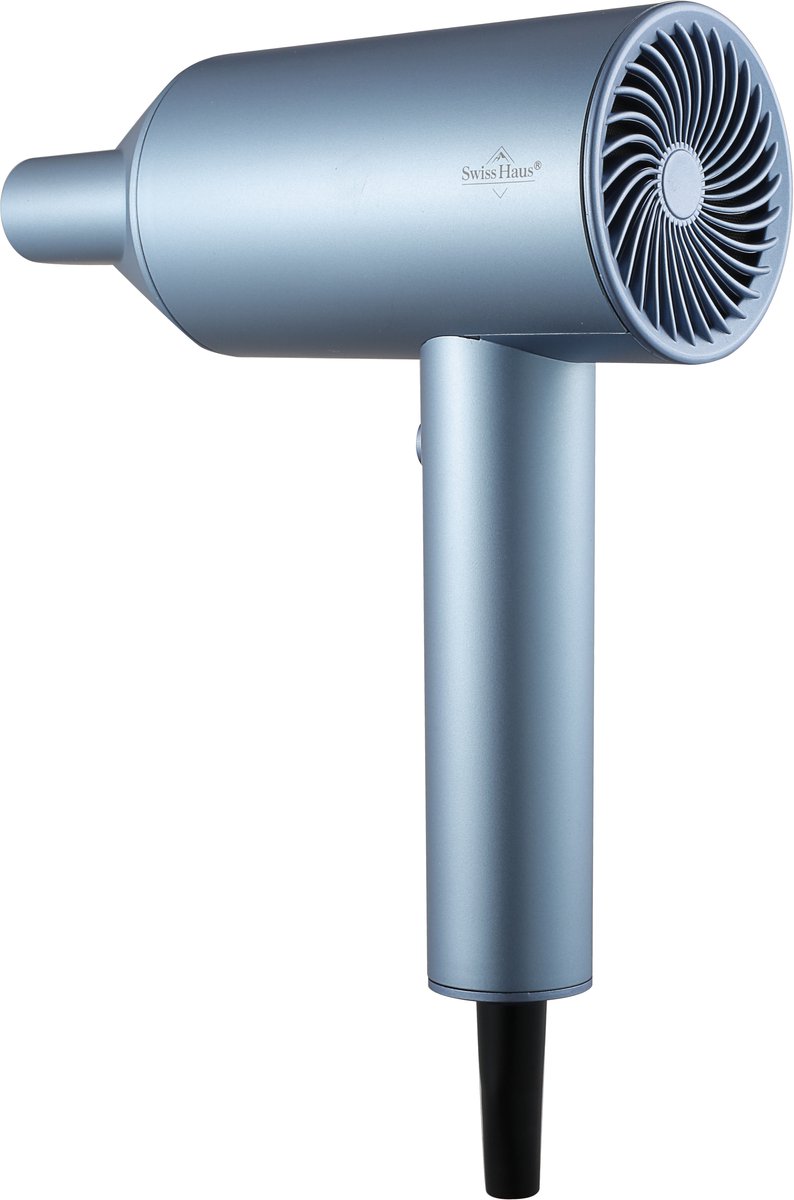 Swiss Haus® HD2520 Föhn 2000W - Professionele Haardroger - Sneldrogend - Cool Shot Functie - 2 Warmtestanden - Concentrator Opzetstuk - Oververhittingsbeveiliging - Blauw thumbnail 2