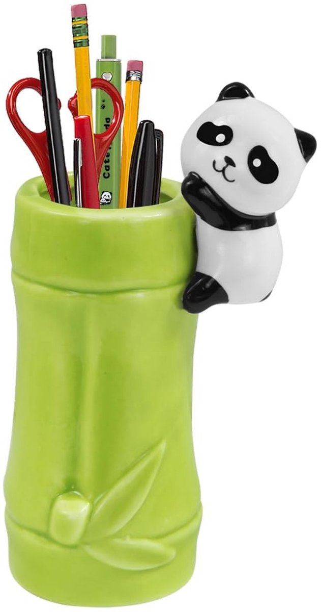 Dailygoods- Penhouder Schattige Panda - Bureau Organizer - Potloodhouder - Make-up Borstel Houder - Dierlijke Decoratie - Elegant Ontwerp - Pennenbakje