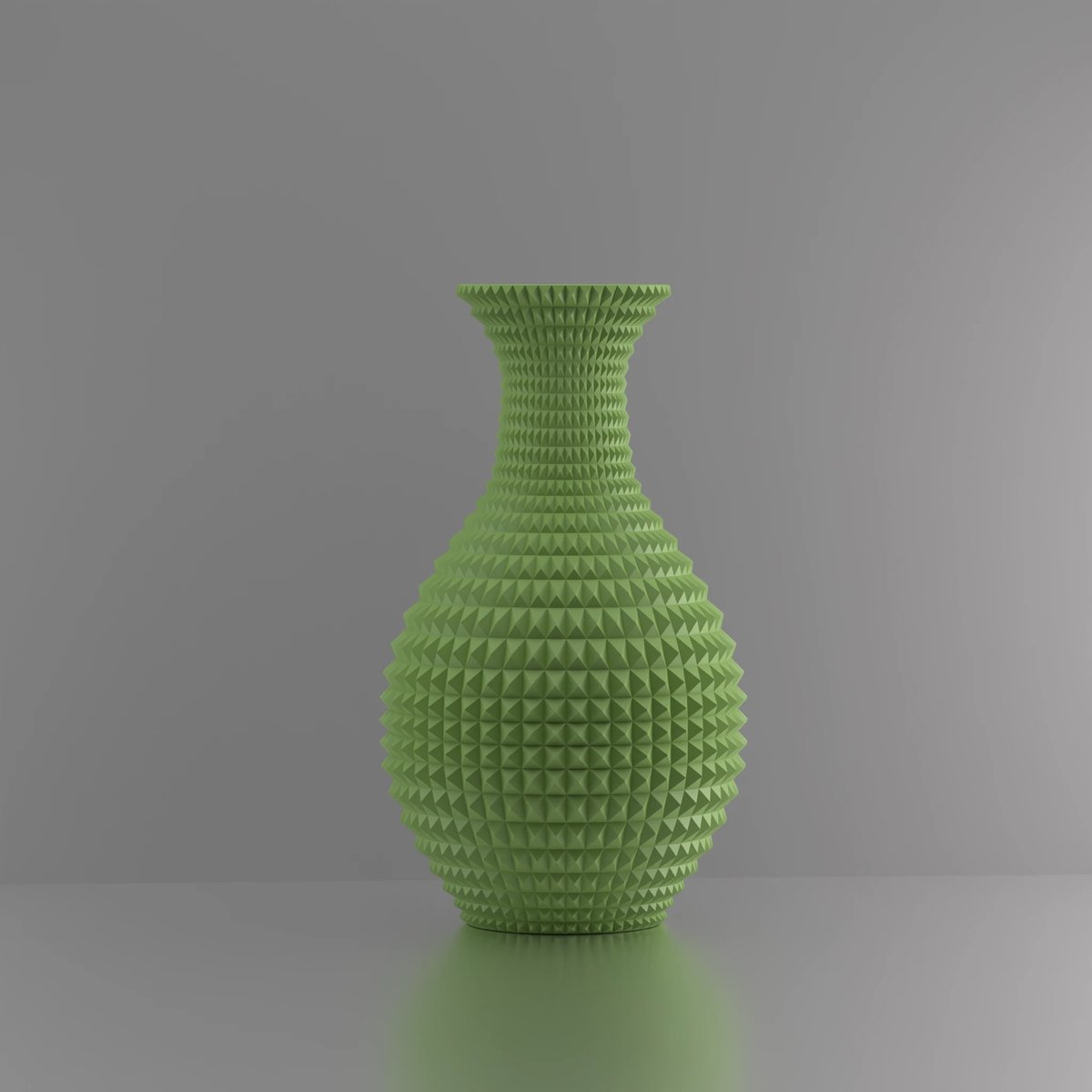 3d-gezellig Avontuur - Vaas - Lichtgroen - Maat 40 cm - 100% gerecycled PLA (bioplastic)