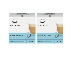Koffiecapsules compatibel met NESCAFÉ® Dolce Gusto® CHiATO Café au Lait, 16 st.