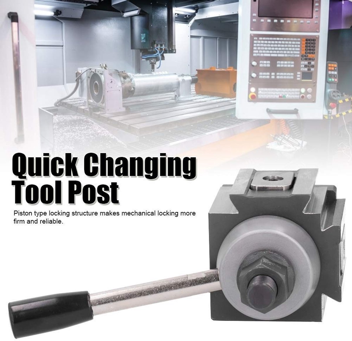 Dailygoods- Gereedschapspaal Snel Verwisselbaar - CNC-Gereedschapshouder - Zuigertype Vergrendelingsstructuur - Hoge Druksterkte - Hoogwaardig Koolstofstaal - Gemakkelijk Op Te Slaan