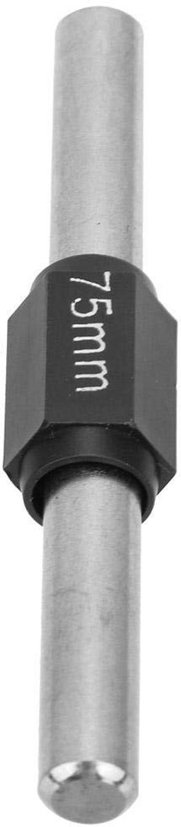 Dailygoods- Kalibratiestaaf Roestvrij Staal 75 mm - Kalibratieblok - Buitenmicrometer - Professionele Kwaliteit - Universele Toepassing - Hoogwaardige Materialen - Meetstaaf