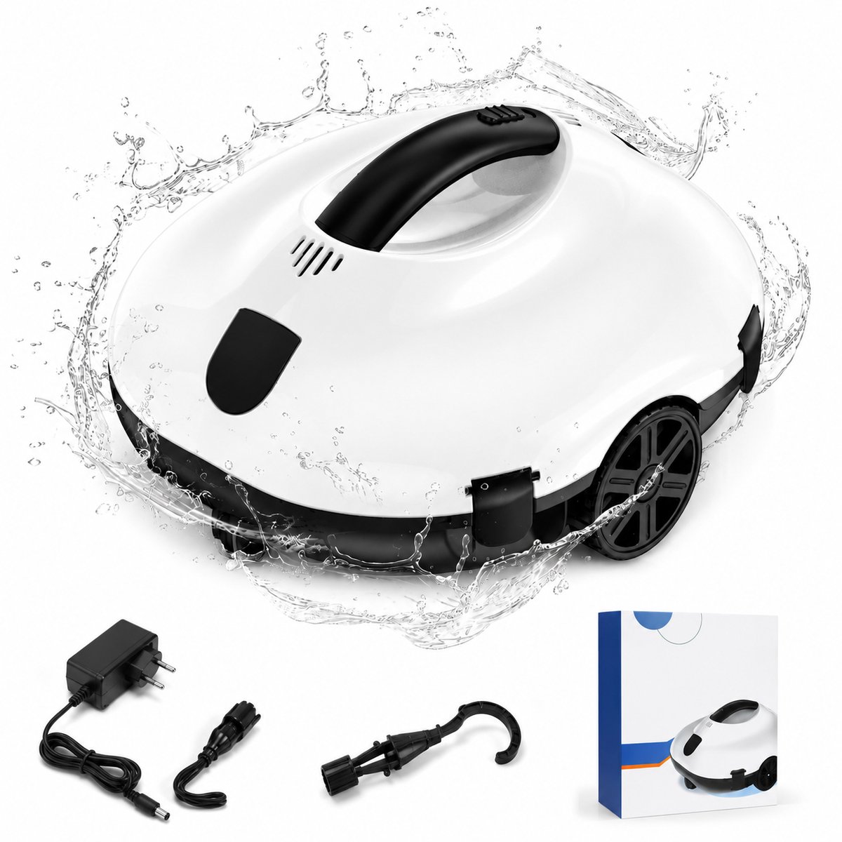 Lifero Zwembadstofzuiger - Draadloze Robot Stofzuiger - Zwembad Reiniger Met Filter - Krachtige Zuigkracht - 80m² Vloerreiniger