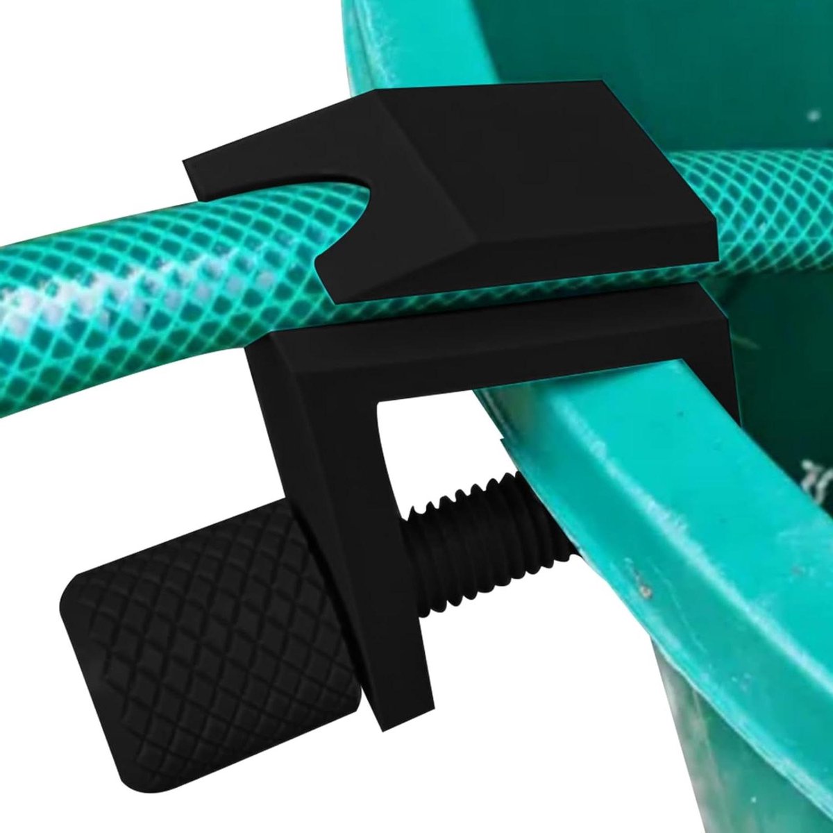 Regenton Beugel - Slanghouder - Water Opslag - Anti-slip Ontwerp - 24mm Buis Diameter - Zwart