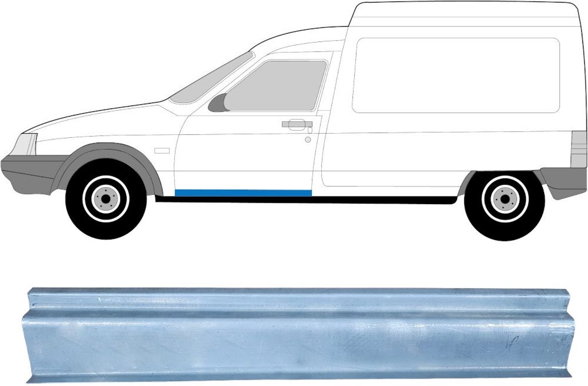 Reparatie dorpel voor Citroen C15 1984-2005 / Links