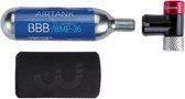BBB Cycling Co2 Pomp - AirSpeed - Fietspomp Racefiets Inclusief Co2 Patroon 16 gram - Eenvoudig en Veilig - Mini Pomp voor Co2 Patronen - BMP-32