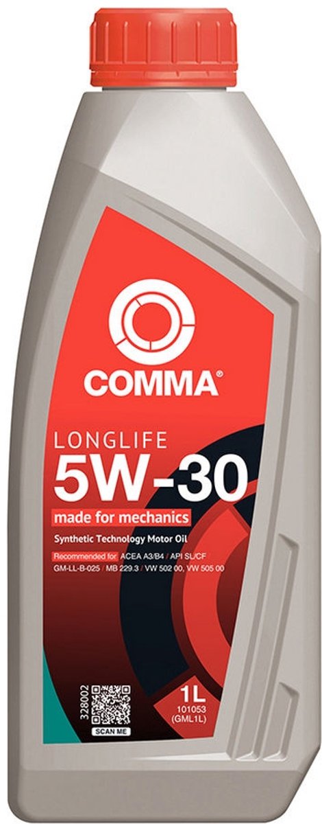 Comma | Long Life 5W-30 | Motorolie | 1 liter | Omdoos 12x