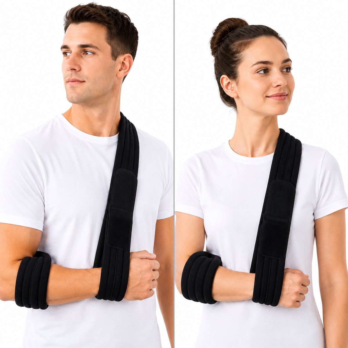 Mitella - Arm Sling – Schouderbrace – Armhouder – Verstelbare Mitella voor Schouder, Elleboog, Pols & Arm – Ademend Materiaal – Universele Pasvorm – Links & Rechts Draagbaar