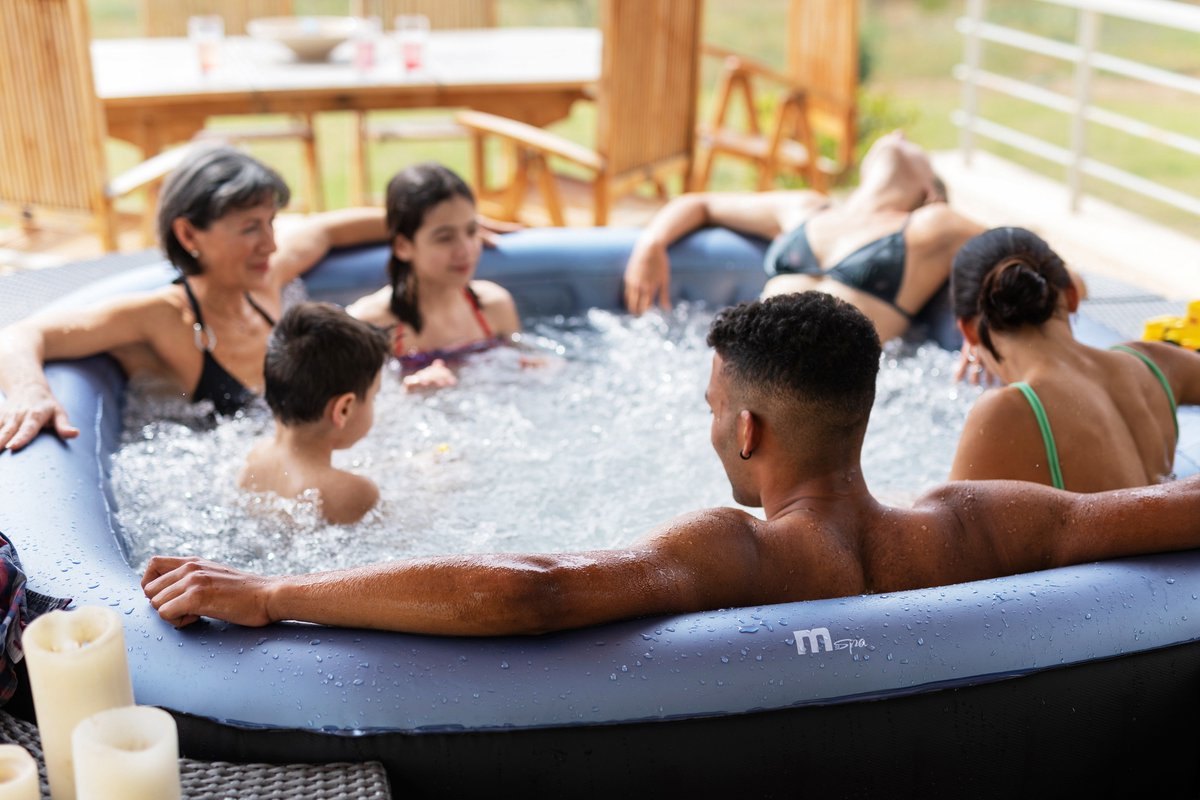 MSpa Tekapo inflatable hot tub - 6 people - 185 x 185 x 68 cm