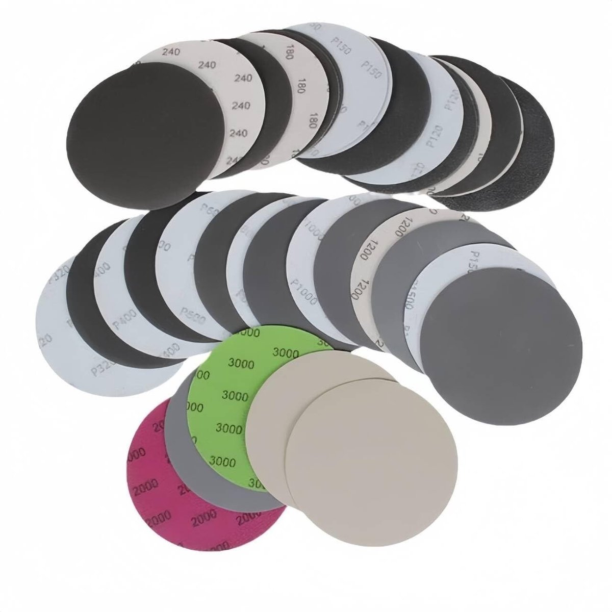Dailygoods- Schuurpapier Set 50 Stuks - Schuurpapier 125mm - Schuurpapier Fijn - Schuurpapier voor Hout/Metaal - Schuurpapier met Siliciumcarbide - Geschikt voor Meubelrestauratie - Schuurbladen